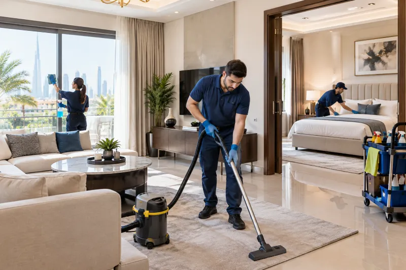How to Deep Clean a Villa Bedroom and Living Room in Dubai